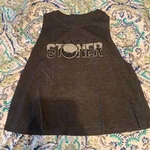 Savage barbell crop tank